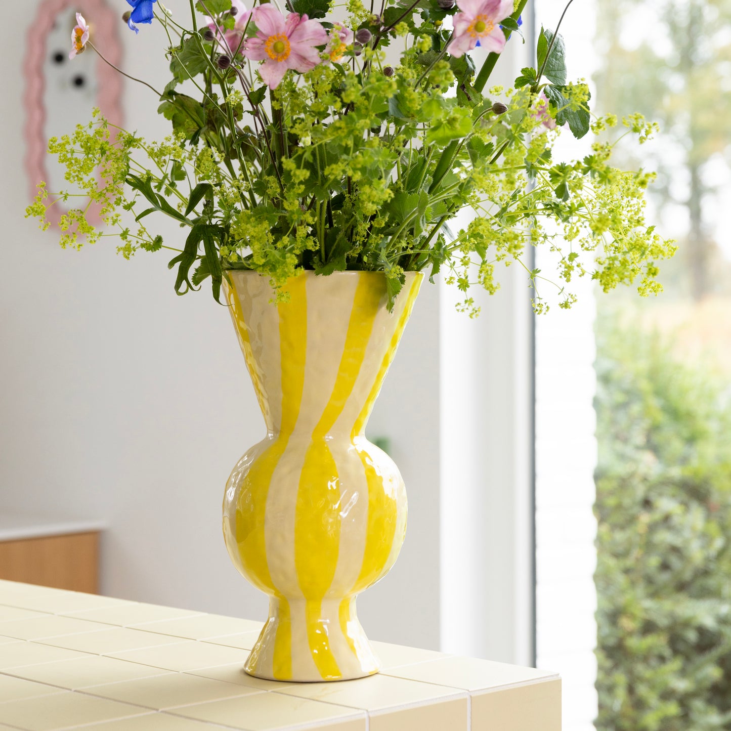 &Klevering - Vase Rhombic Yellow