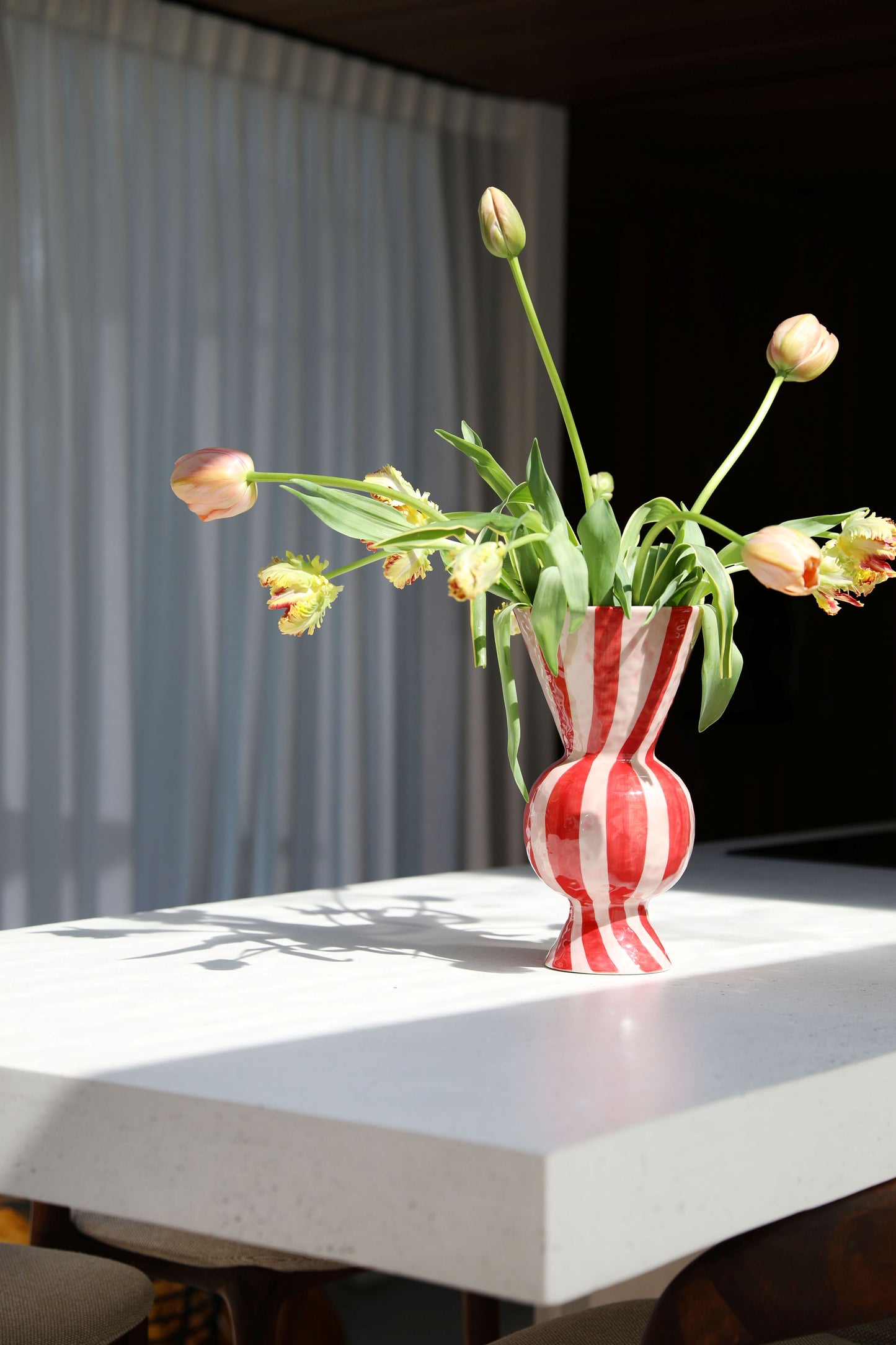 &Klevering - Vase Rhombic Red